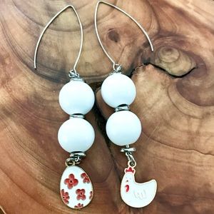 🆕Easter Egg and Chicken Dangle Earrings